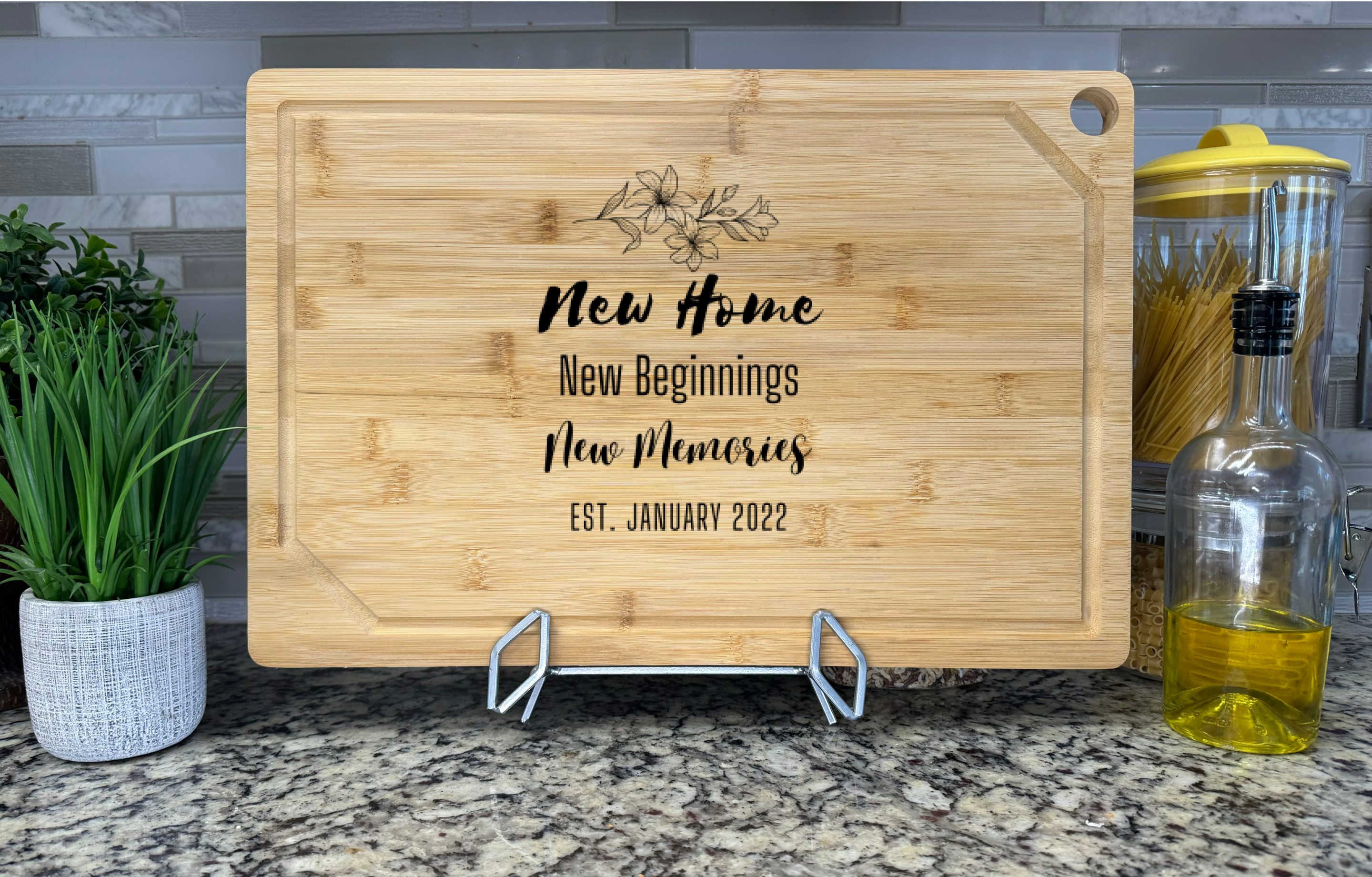 New Home Bamboo Cutting Board - 1403