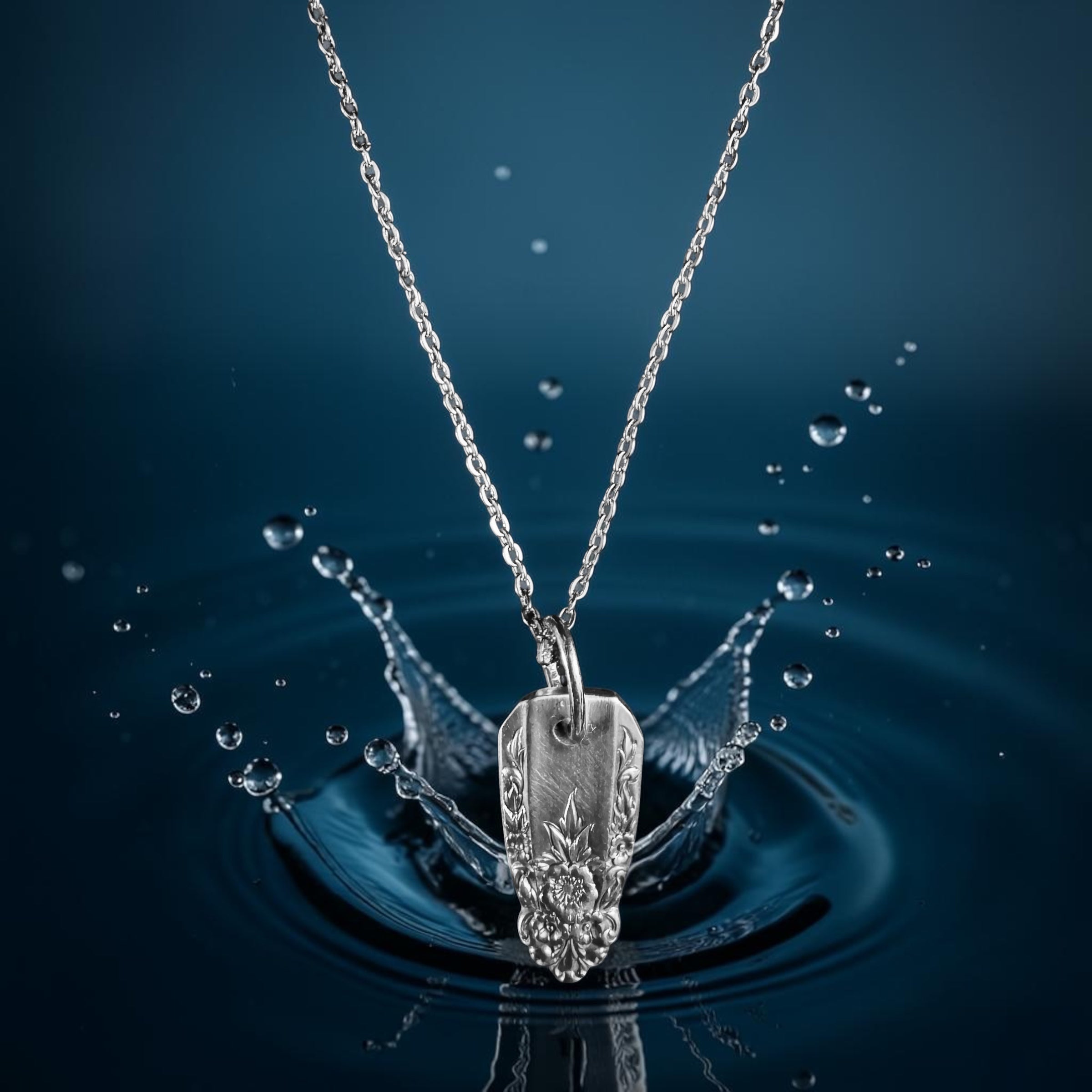 Victorian Rose Necklace- Size 18 inch chain - 2105