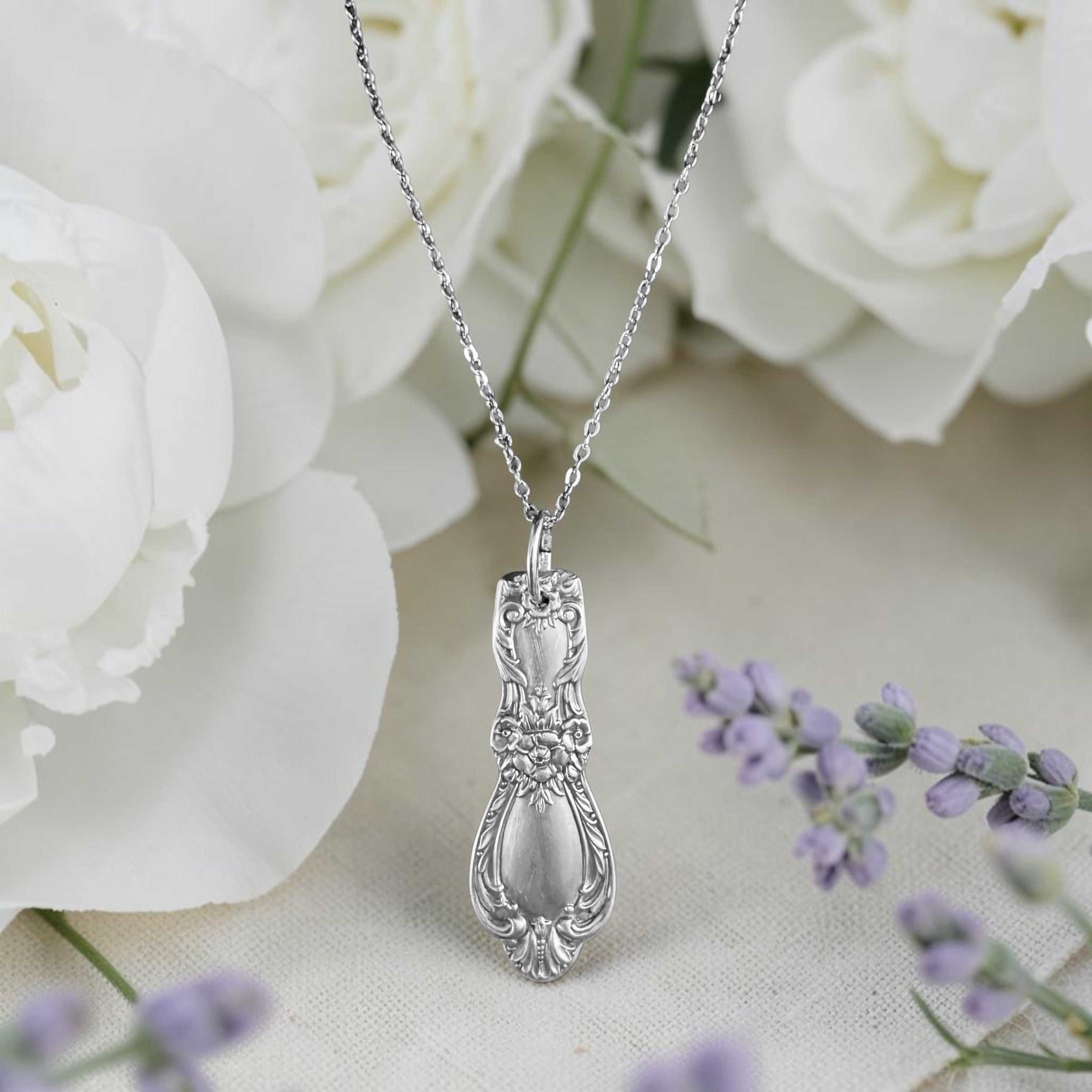 Victorian Bouquet Necklace- Size 24 inch chain - 2104