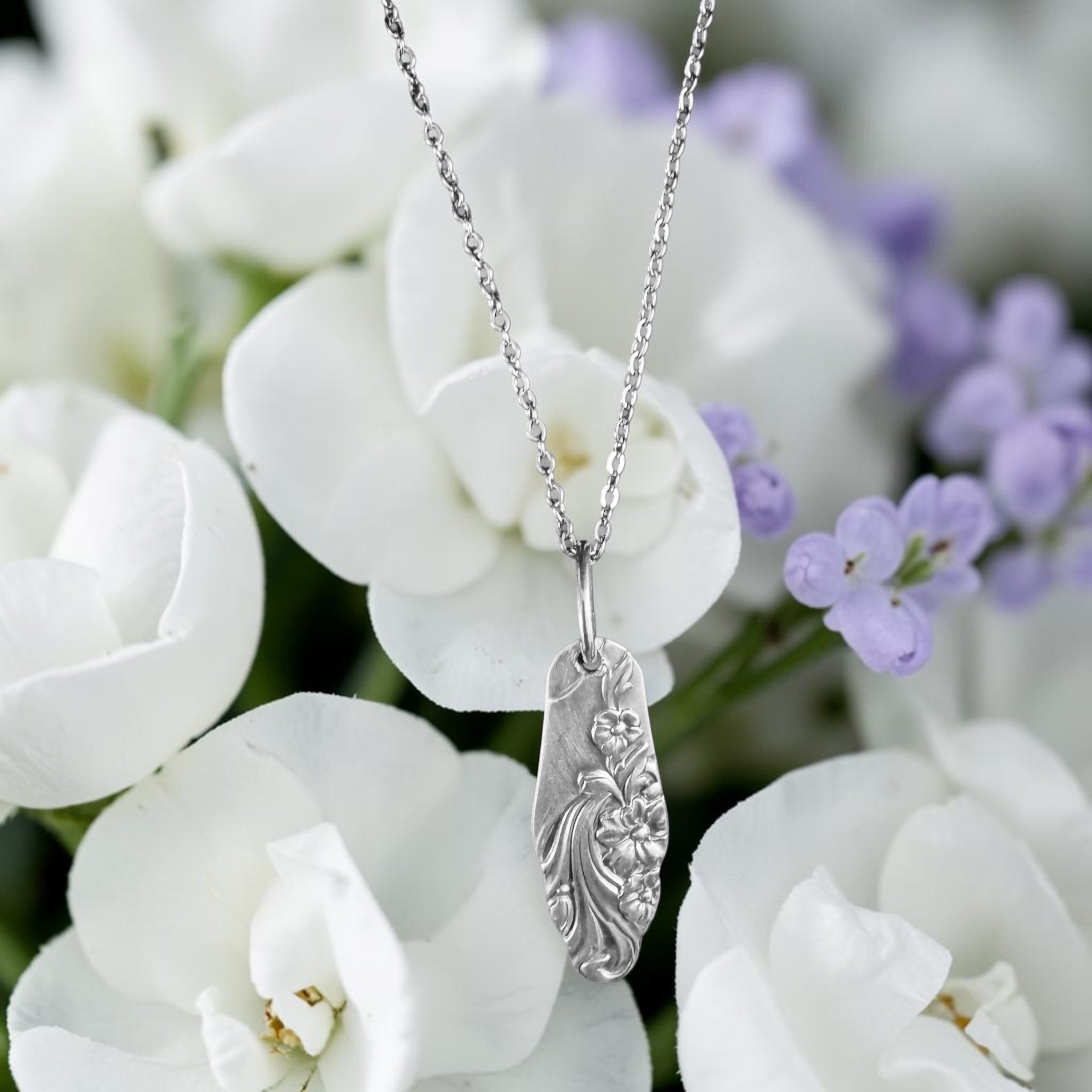 Flower Song Necklace- Size 24 inch chain - 2102