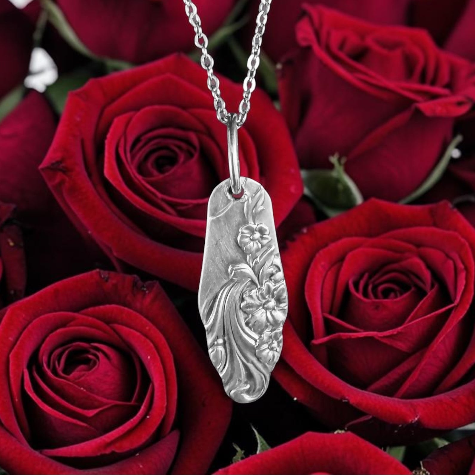 Flower Song Necklace- Size 24 inch chain - 2102