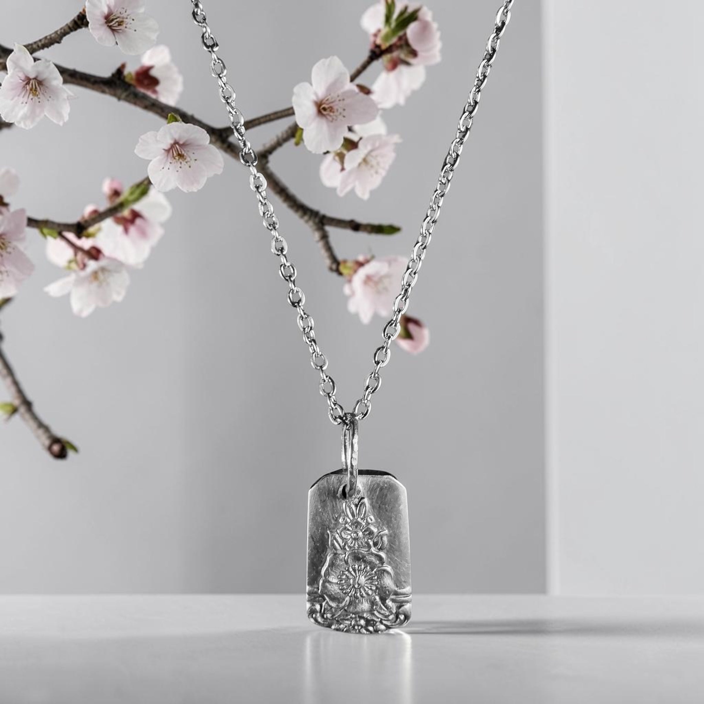 Floral Dance Necklace- Size 18 inch chain - 2100