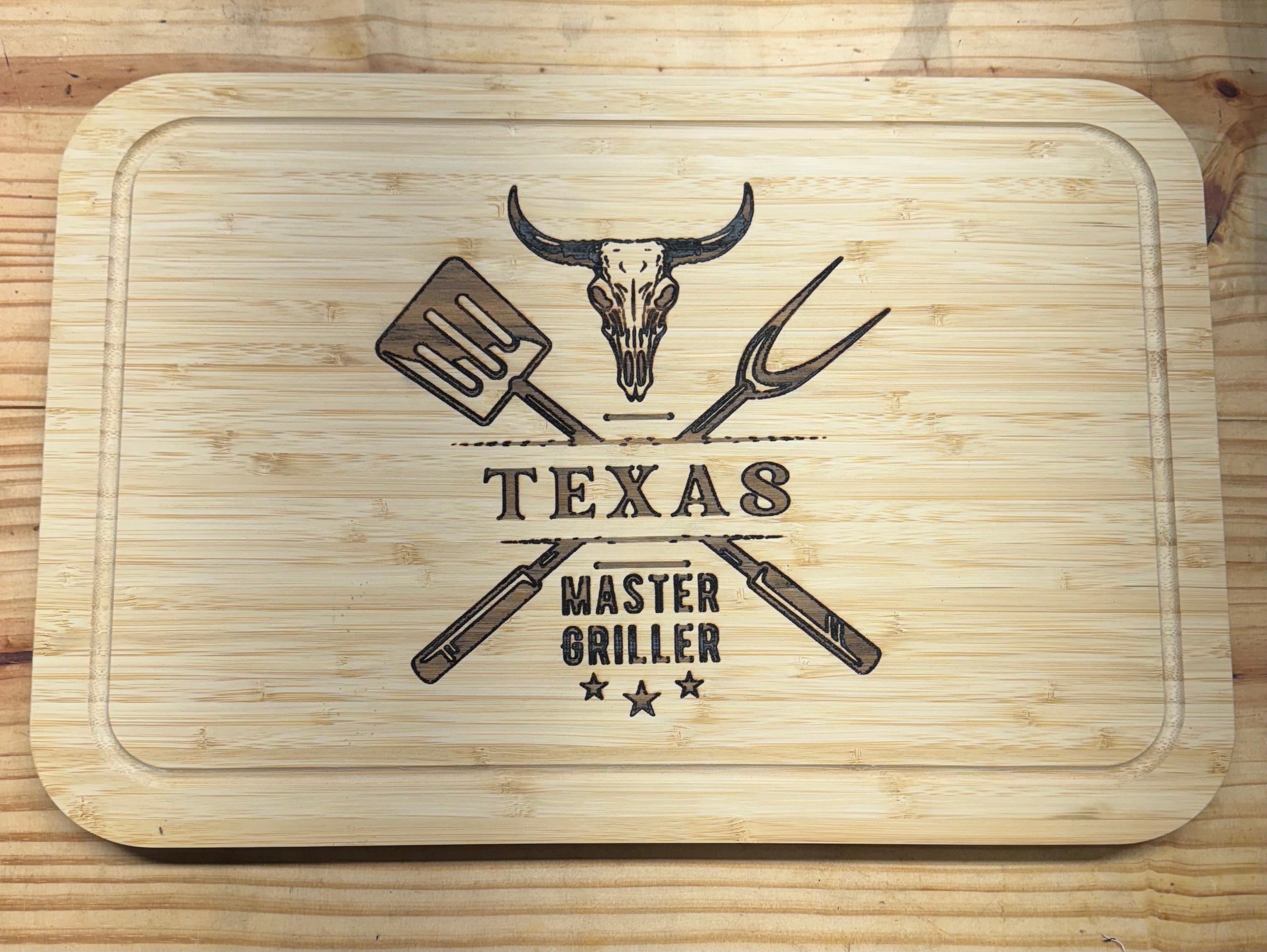 Texas Master Griller Bamboo Cutting Board - 1400
