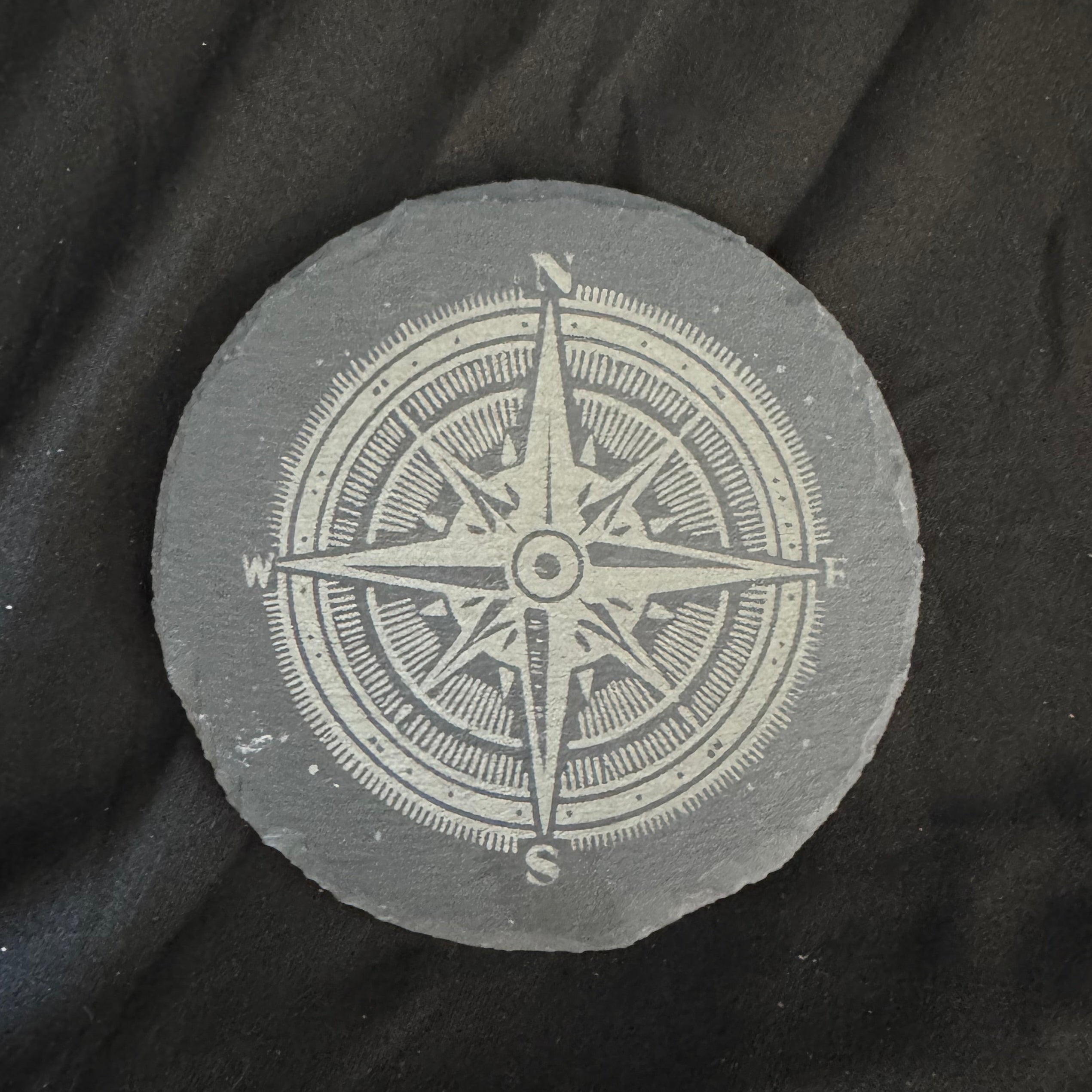 Star Compass - Slate Coaster - 4x4 - 1800