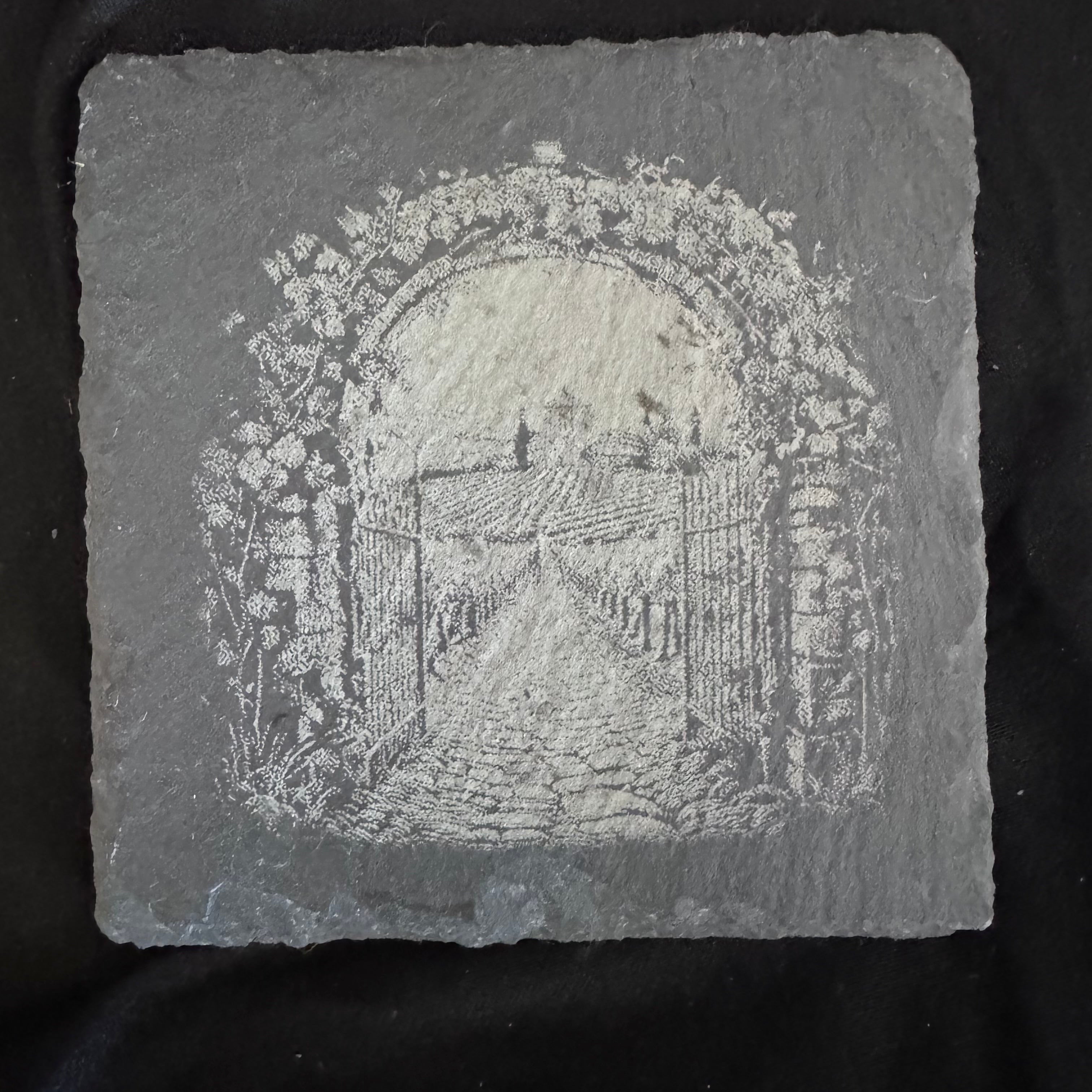 Vineyard Arch - Slate Coaster - 4x4 - 1804
